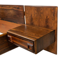 Rare Rosewood Platform Bed by Inter-Continental Design Limited